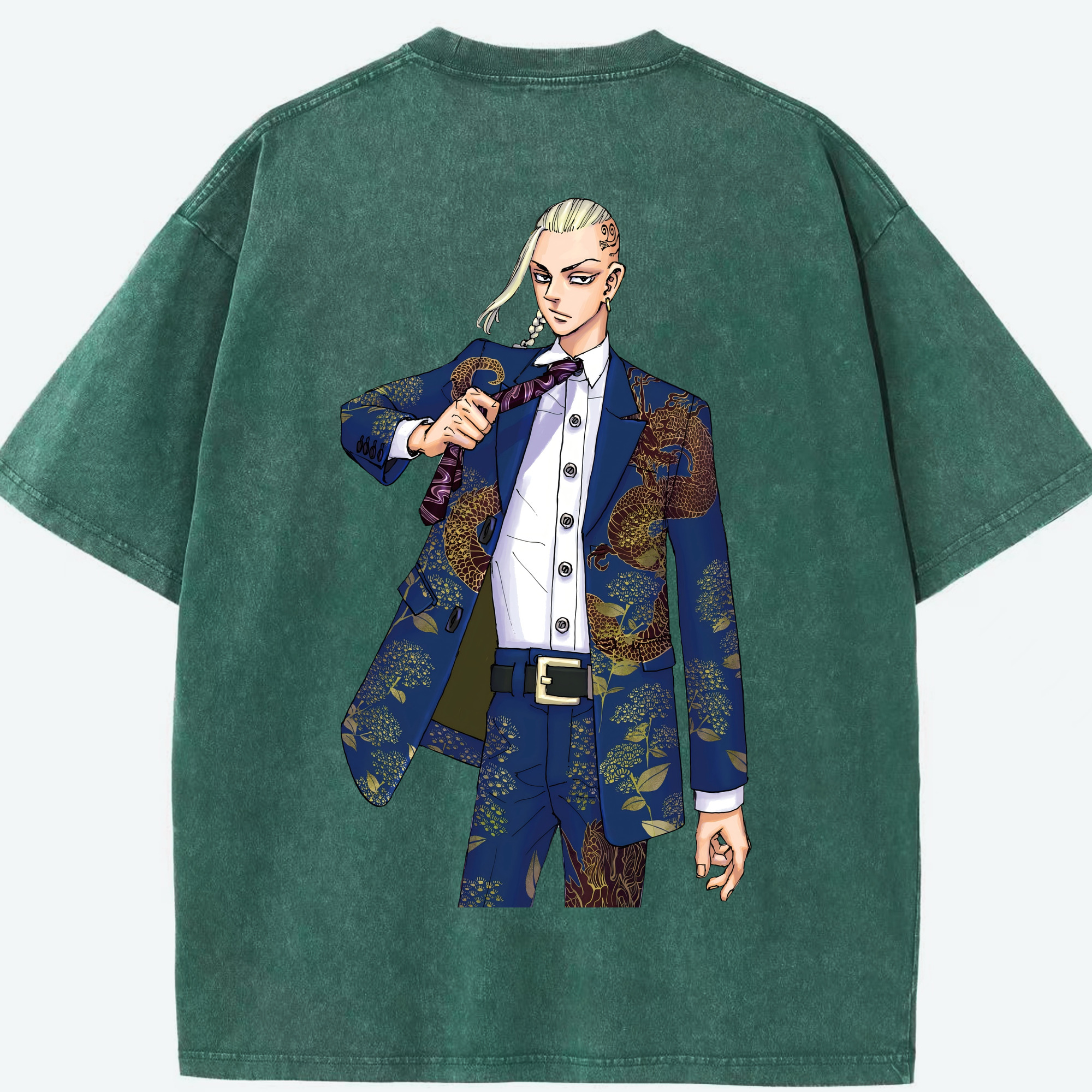 （画像用） 東京リベンジャーズ Tokyo Revengers 綿100% ヴィンテージ風 半袖Tシャツ（背面プリント）